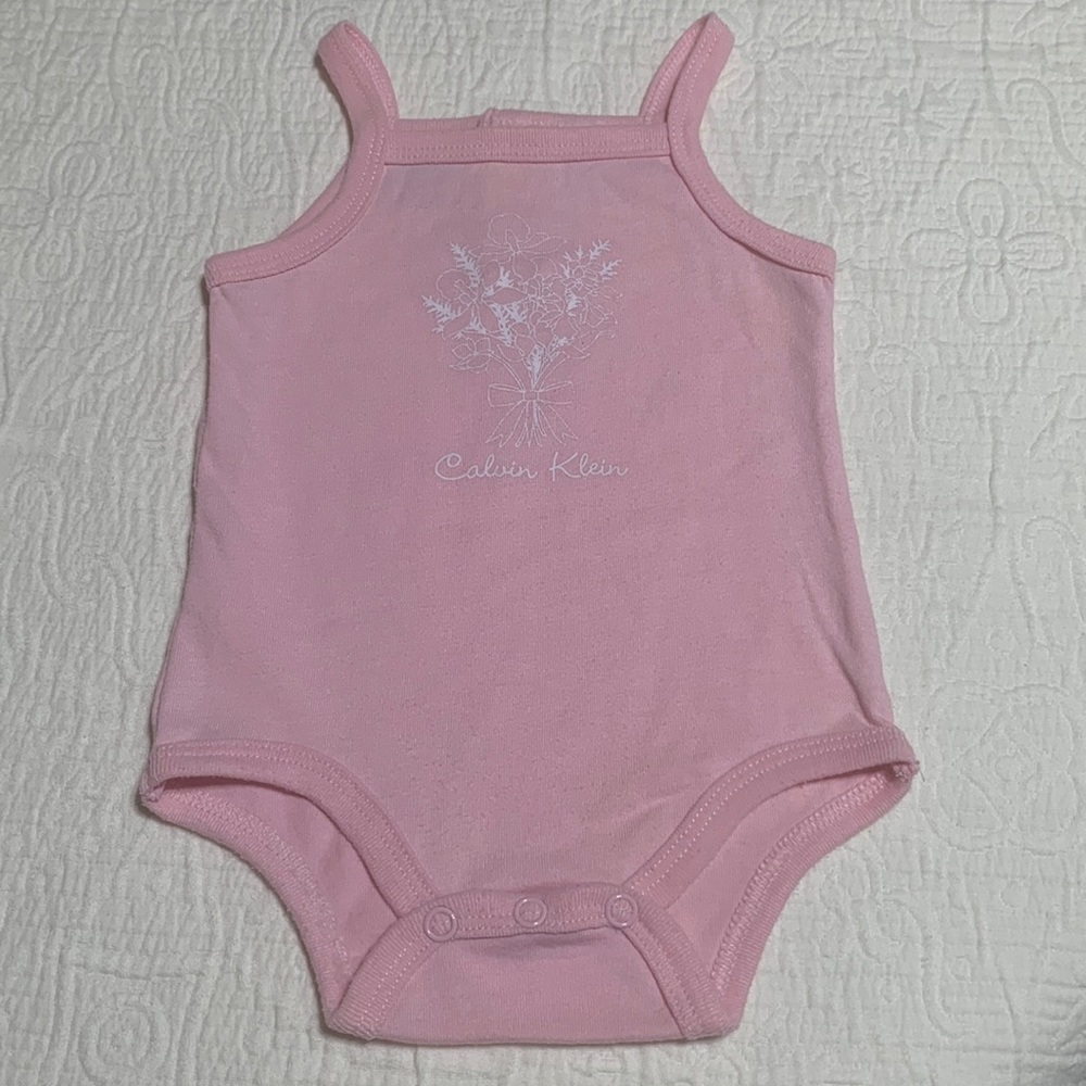 3-6 (6/$20) Calvin Klein Onesie/Sunsuit